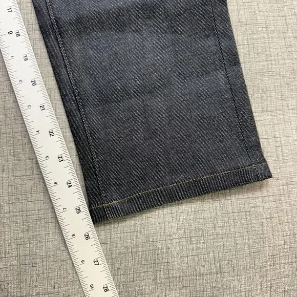 Uniqlo Selvedge Jeans 29x26 Blue Slim Straight Japanese Kaihara Denim - Picture 9 of 16